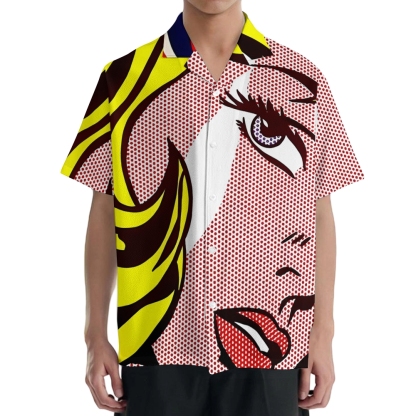 Roy Pop Art Japanese Style Camp Shirt