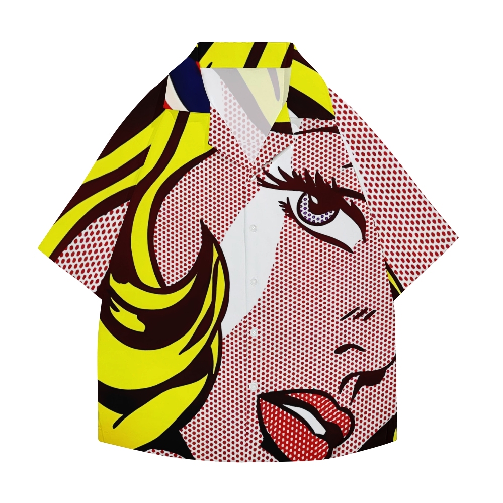 Pop Art Japanese Style Camp Shirt