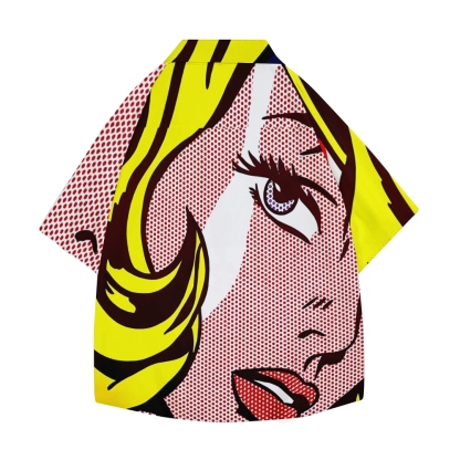 Roy Pop Art Japanese Style Camp Shirt
