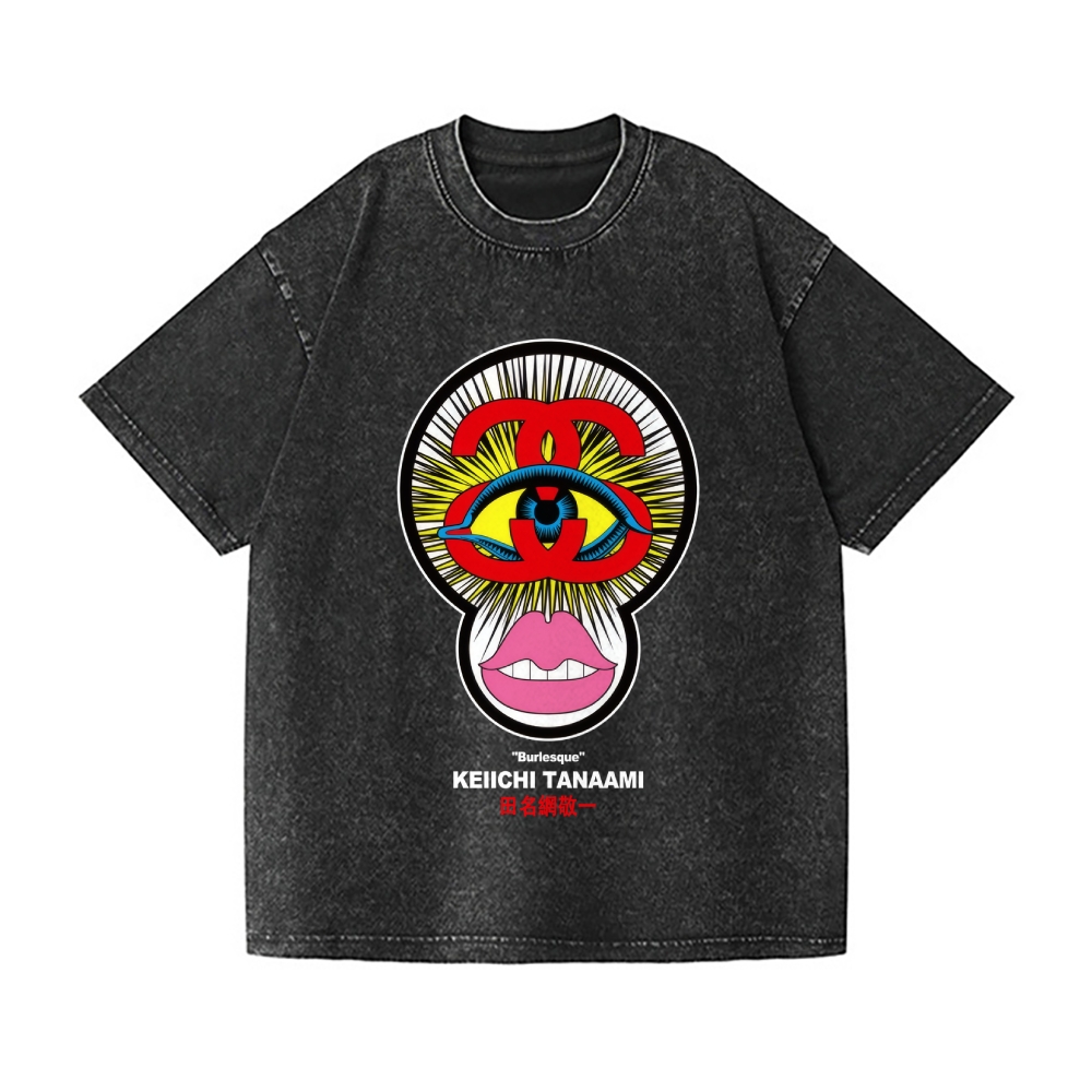 Pop Art Vintage Wash Japanese Design T-Shirt