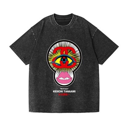 Pop Art Vintage Wash Japanese Design T-Shirt