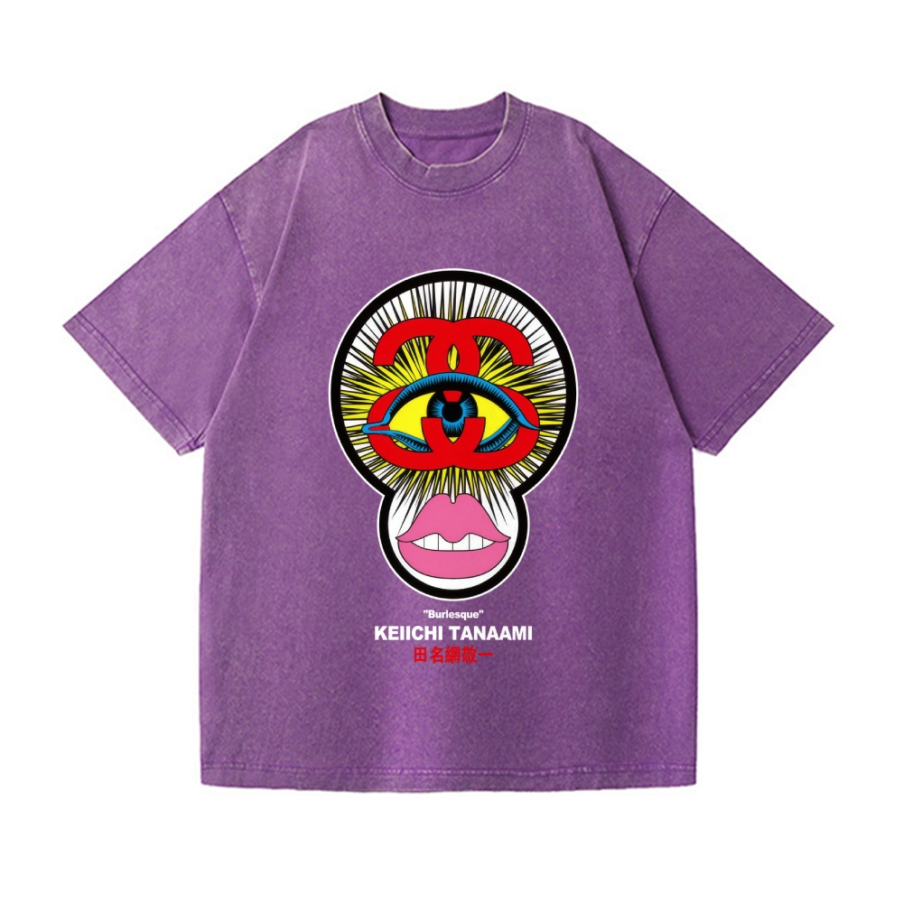 Pop Art Vintage Wash Japanese Design T-Shirt