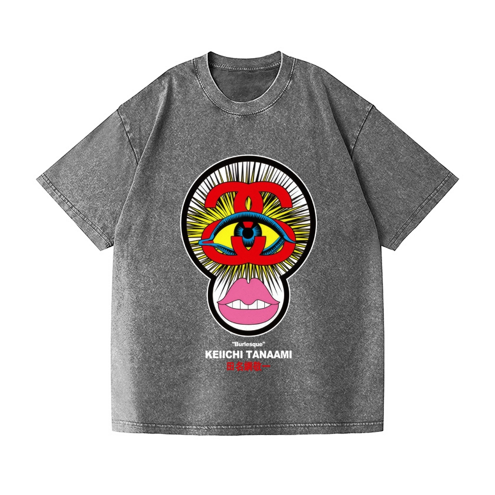 Pop Art Vintage Wash Japanese Design T-Shirt