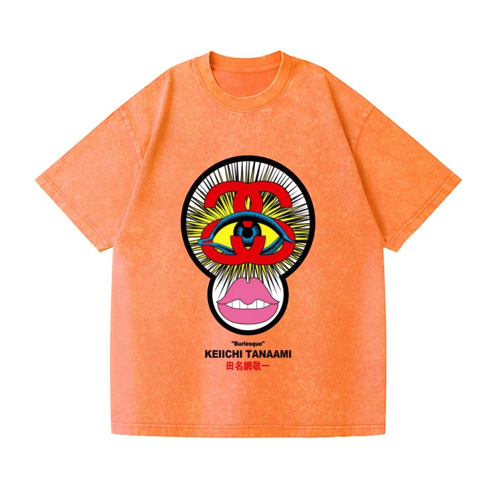 Pop Art Vintage Wash Japanese Design T-Shirt