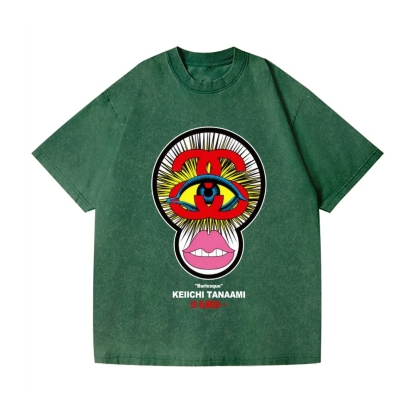 Pop Art Vintage Wash Japanese Design T-Shirt