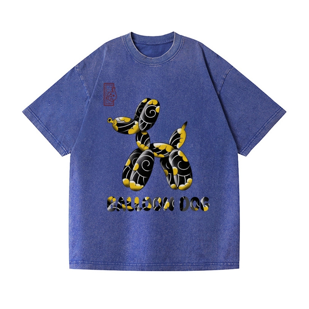 Balloon Dog Vintage Wash Japanese Design T-Shirt