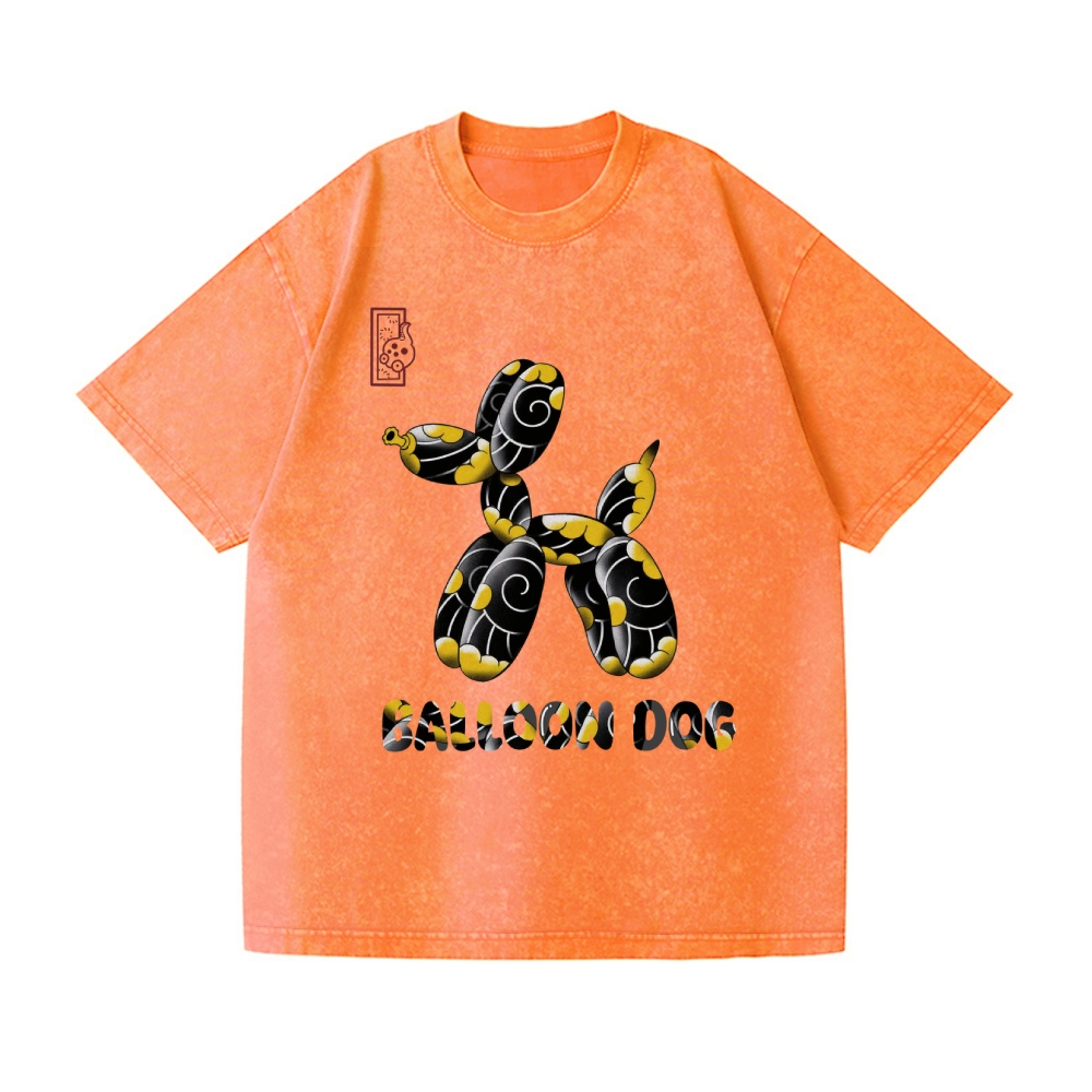 Balloon Dog Vintage Wash Japanese Design T-Shirt