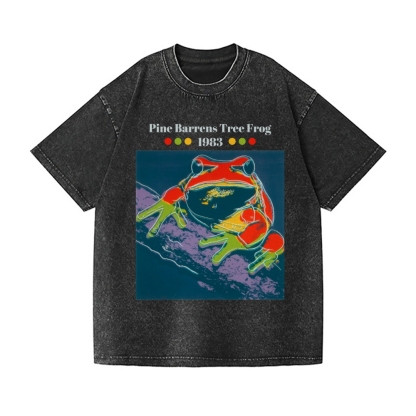 Andy Warhol Tree Frog Vintage Wash Japanese Design T-Shirt