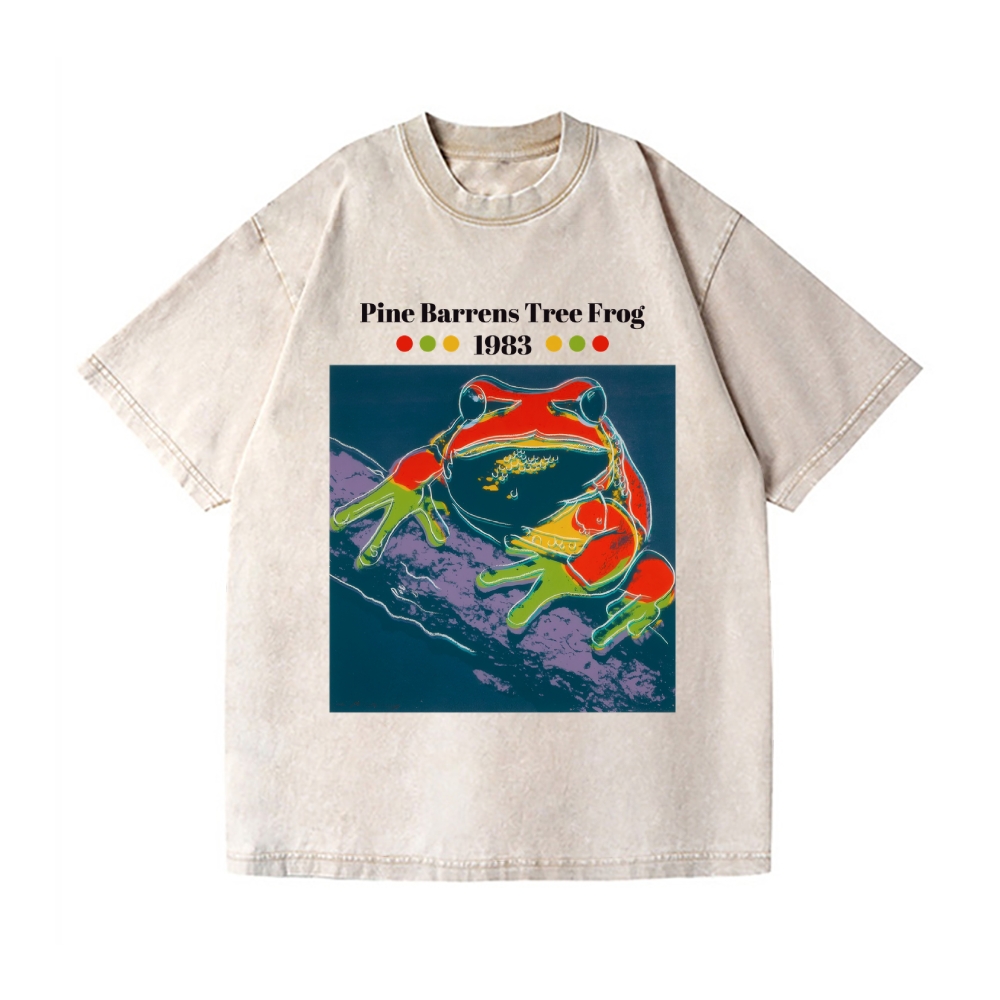 Andy Warhol Tree Frog Vintage Wash Japanese Design T-Shirt