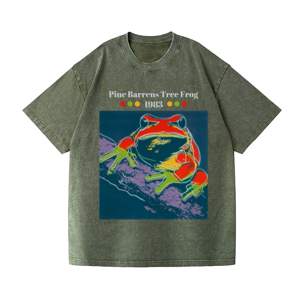 Andy Warhol Tree Frog Vintage Wash Japanese Design T-Shirt