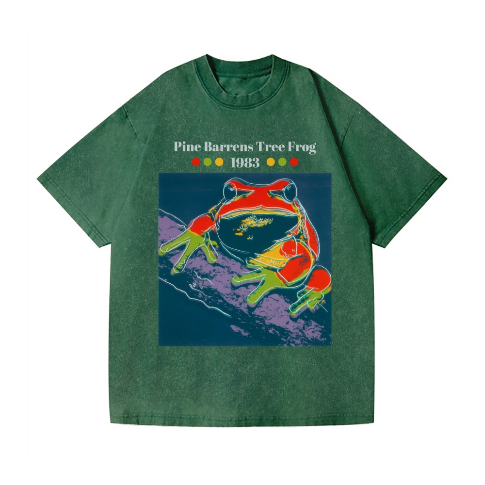 Andy Warhol Tree Frog Vintage Wash Japanese Design T-Shirt