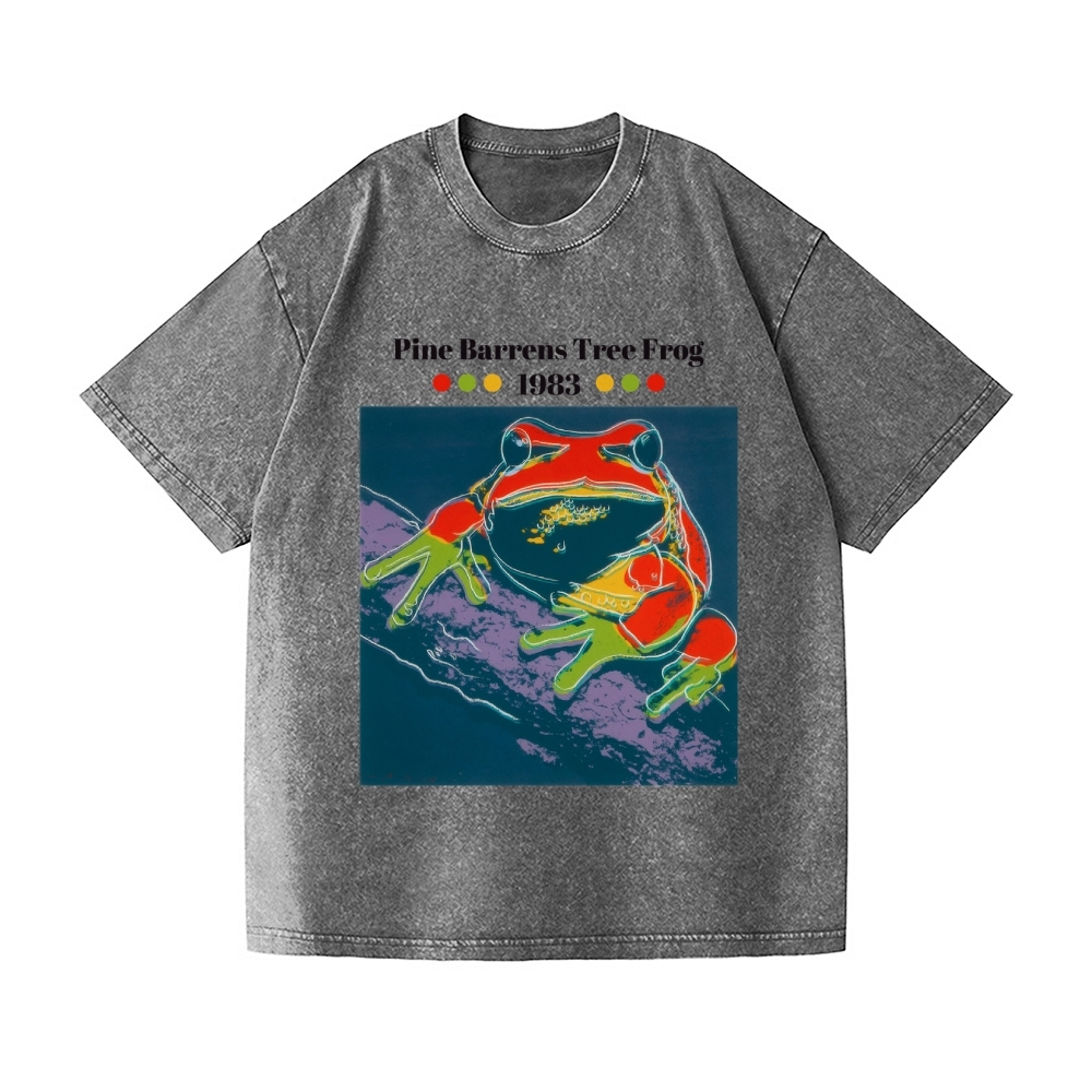 Andy Warhol Tree Frog Vintage Wash Japanese Design T-Shirt