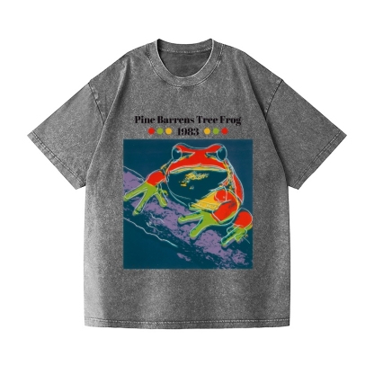 Andy Warhol Tree Frog Vintage Wash Japanese Design T-Shirt