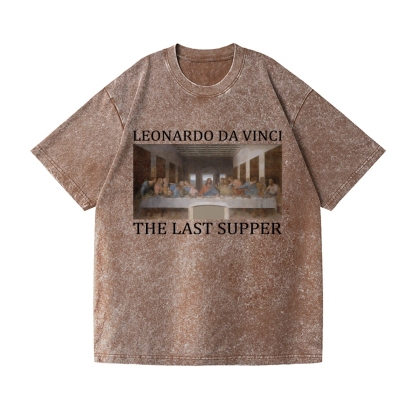 The Last Supper Shirt Leonardo da Vinci Vintage Wash Japanese Design T-Shirt