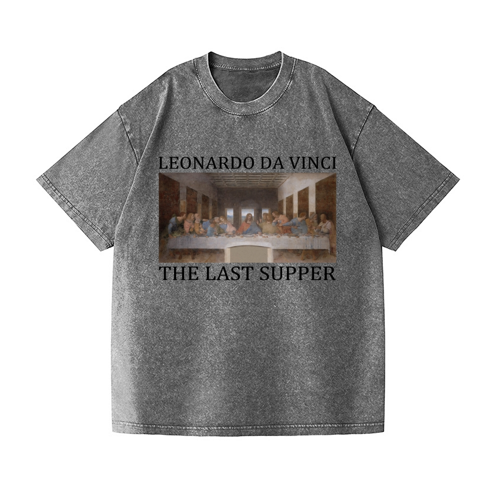 The Last Supper Shirt Leonardo da Vinci Vintage Wash Japanese Design T-Shirt