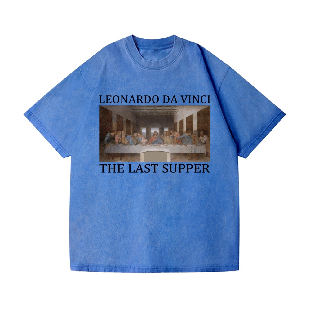 The Last Supper Shirt Leonardo da Vinci Vintage Wash Japanese Design T-Shirt