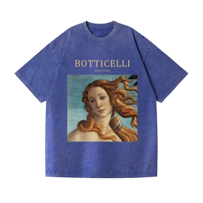 Botticelli The Birth of Venus Vintage Wash Japanese Design T-Shirt
