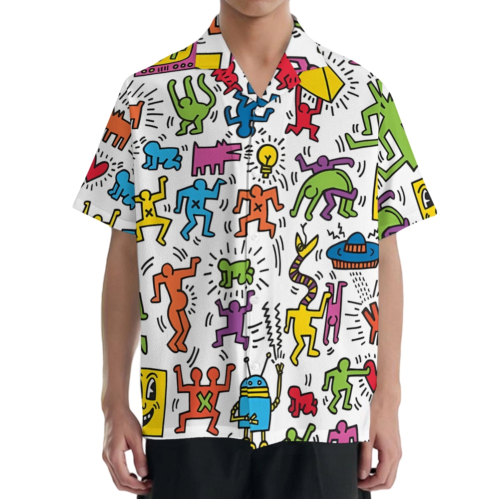 Keith Haring Japanese Style Camp Shirt