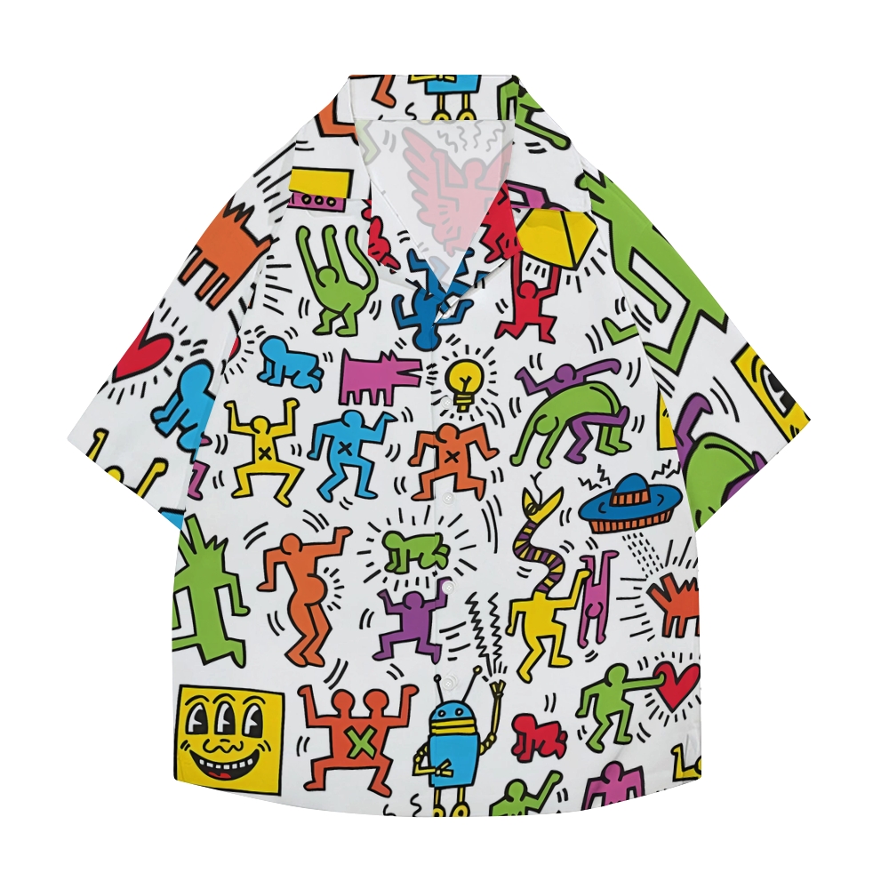 Keith Haring Japanese Style Camp Shirt