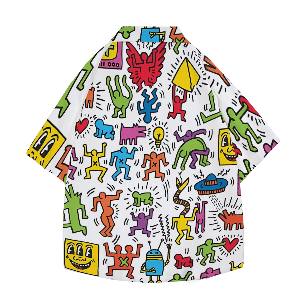 Keith Haring Japanese Style Camp Shirt