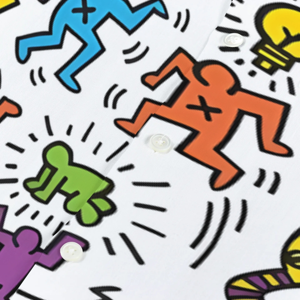 Keith Haring Japanese Style Camp Shirt