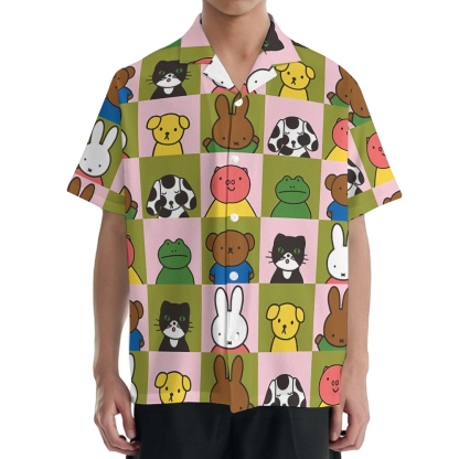 Miffy Rabbit Japanese Style Camp Shirt