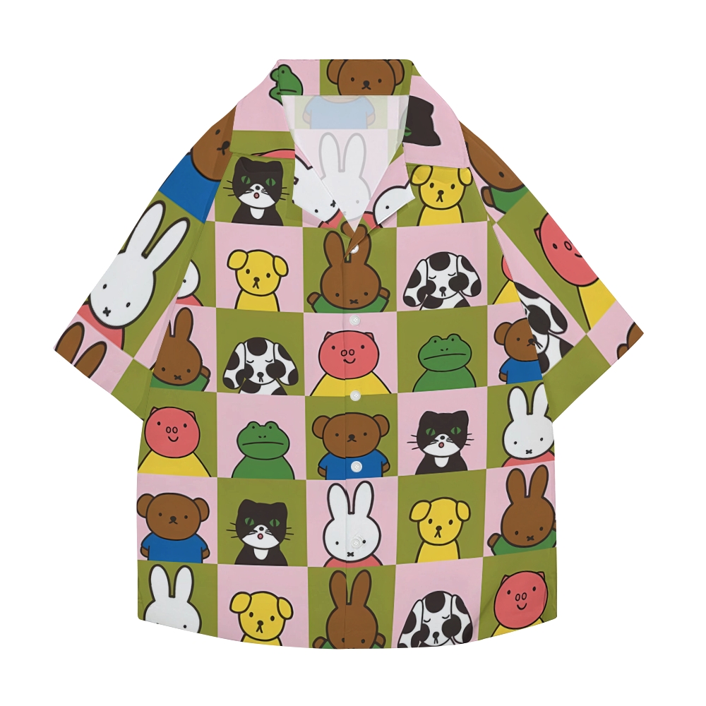Miffy Rabbit Japanese Style Camp Shirt