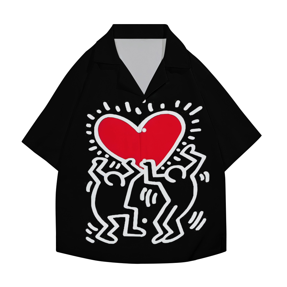 Keith Haring Japanese Style Camp Shirt