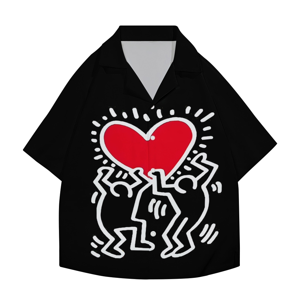 Keith Haring Japanese Style Camp Shirt