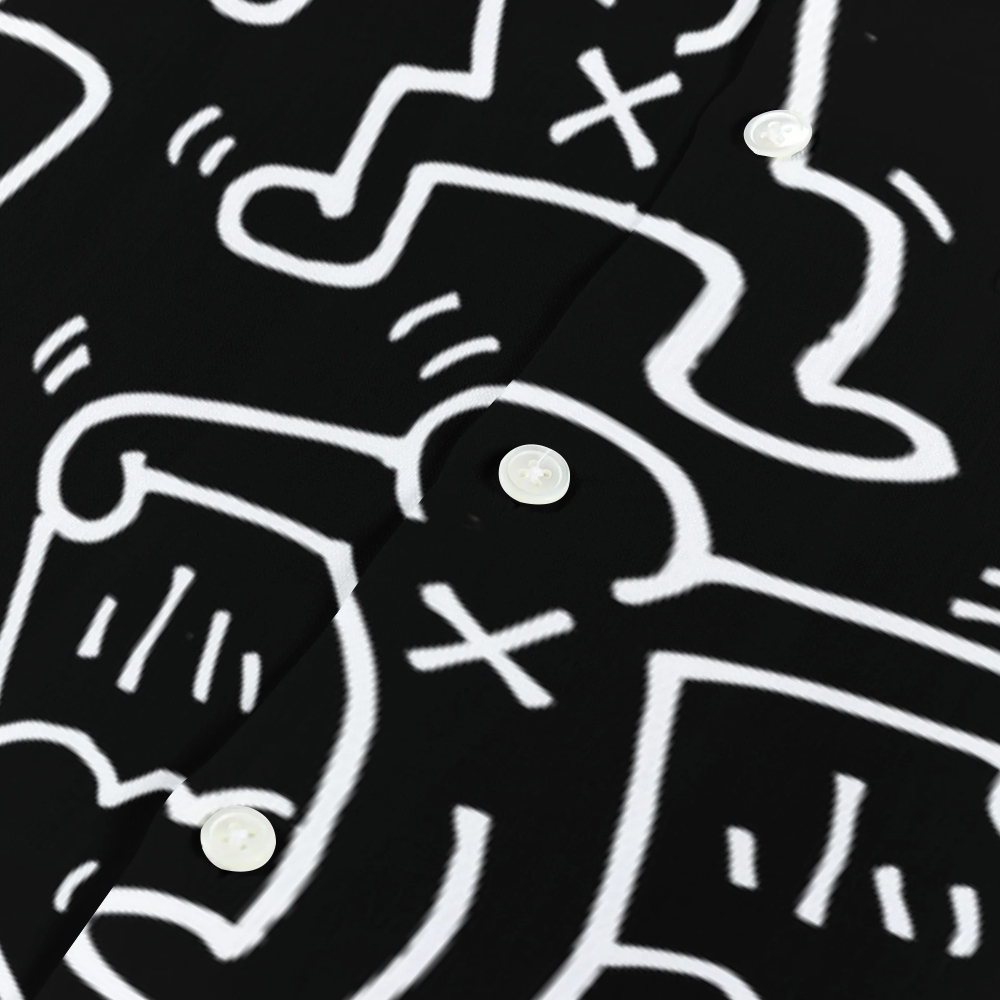 Keith Haring Japanese Style Camp Shirt