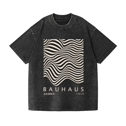 Bauhaus Vintage Wash Japanese Design T-Shirt