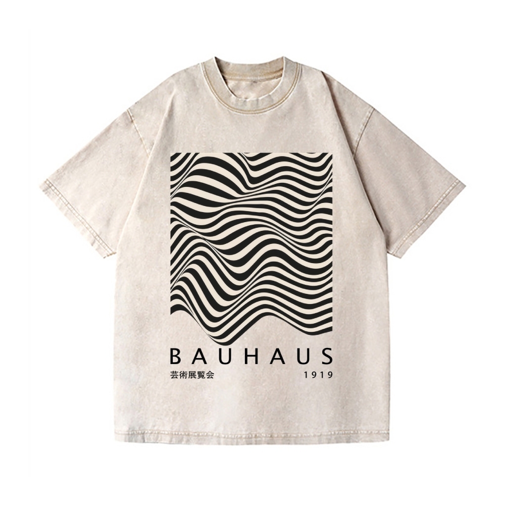 Bauhaus Vintage Wash Japanese Design T-Shirt