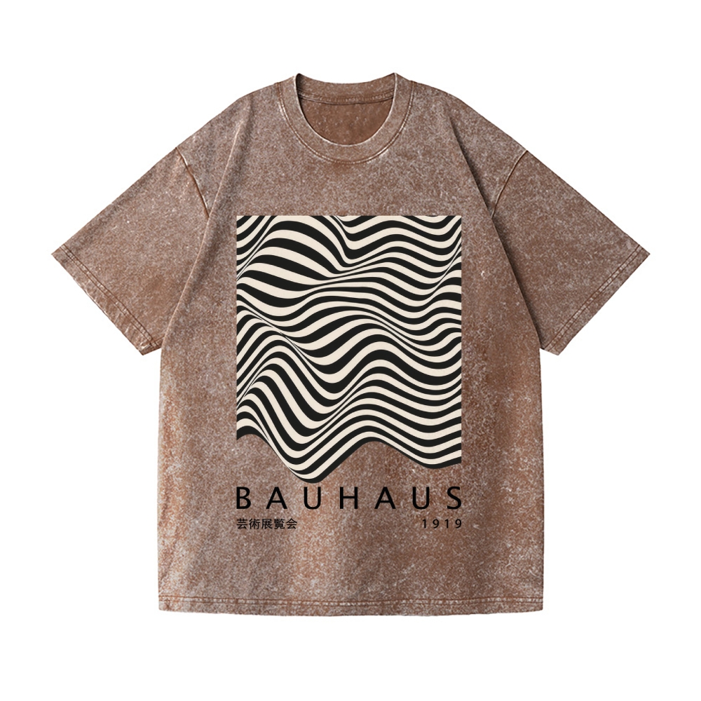 Bauhaus Vintage Wash Japanese Design T-Shirt