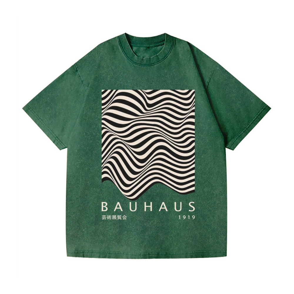 Bauhaus Vintage Wash Japanese Design T-Shirt