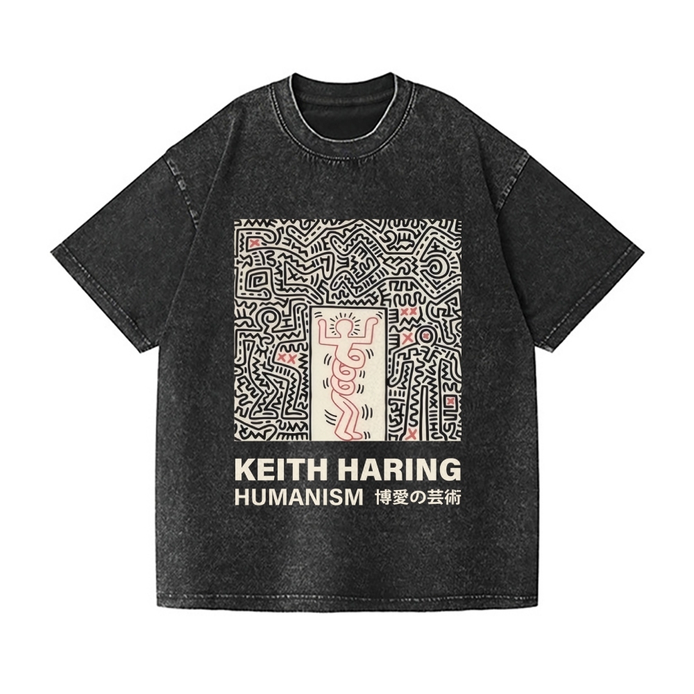 Keith Haring Vintage Wash Japanese Design T-Shirt