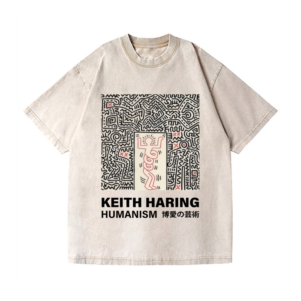 Keith Haring Vintage Wash Japanese Design T-Shirt
