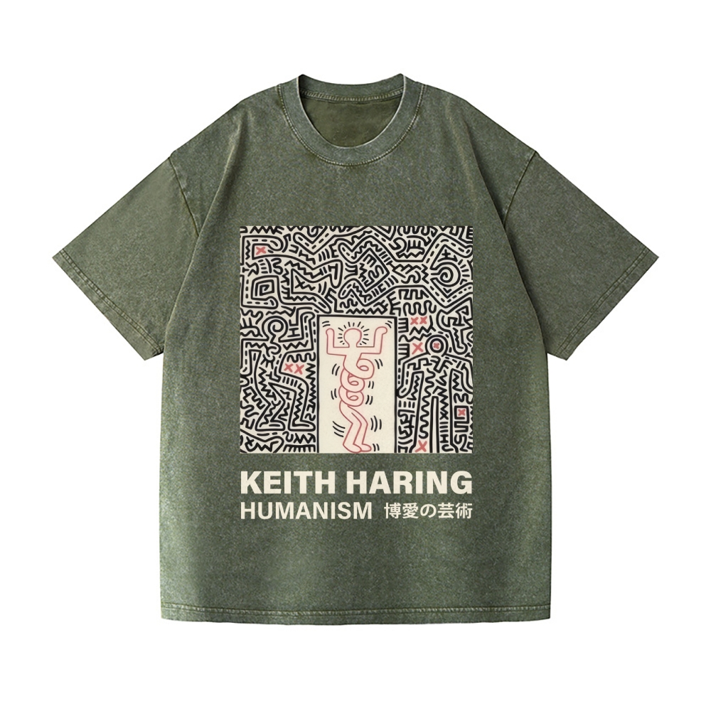 Keith Haring Vintage Wash Japanese Design T-Shirt