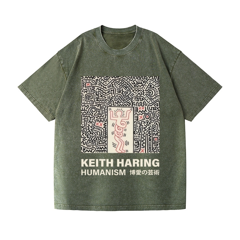 Keith Haring Vintage Wash Japanese Design T-Shirt