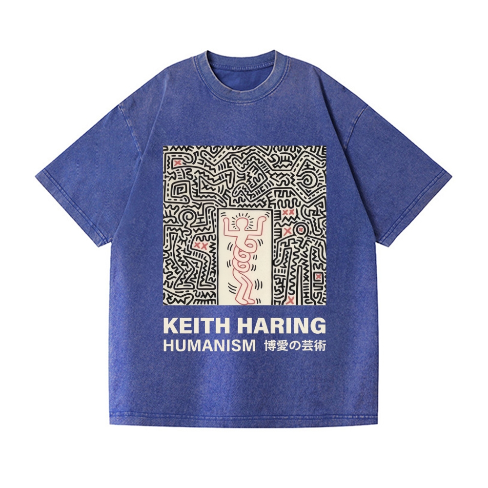 Keith Haring Vintage Wash Japanese Design T-Shirt