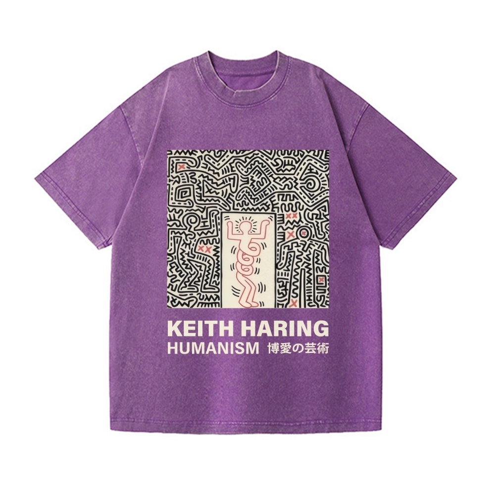 Keith Haring Vintage Wash Japanese Design T-Shirt