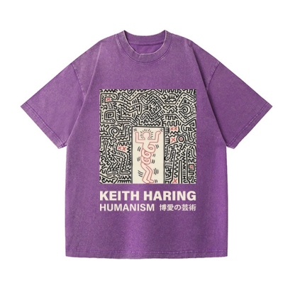 Keith Haring Vintage Wash Japanese Design T-Shirt