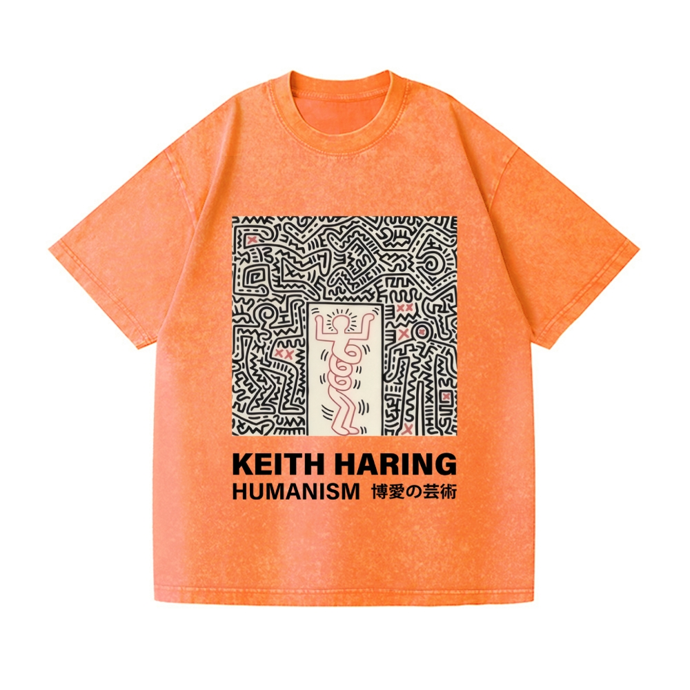 Keith Haring Vintage Wash Japanese Design T-Shirt