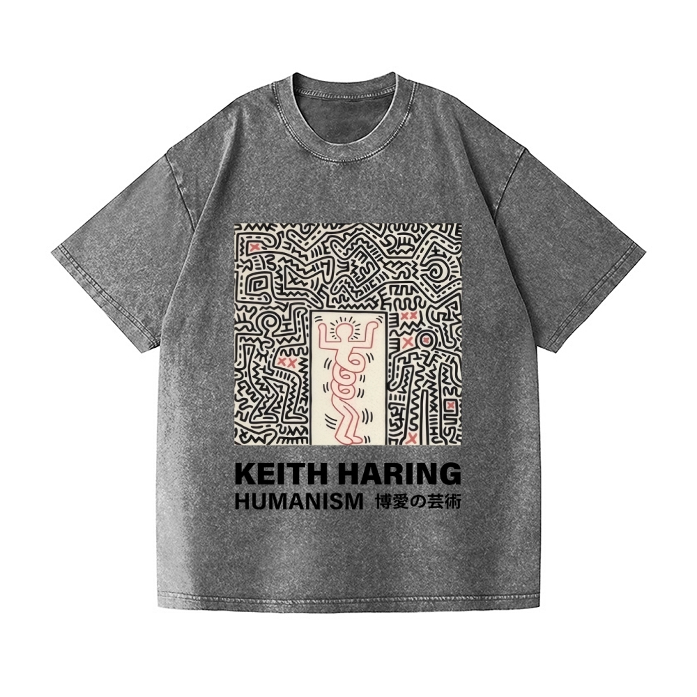 Keith Haring Vintage Wash Japanese Design T-Shirt