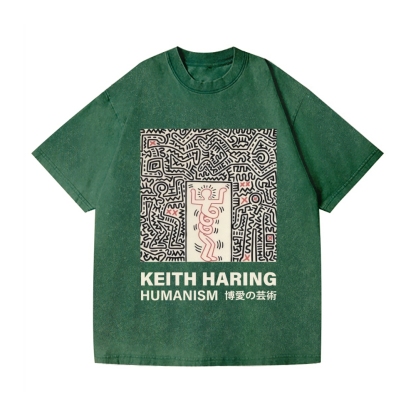 Keith Haring Vintage Wash Japanese Design T-Shirt