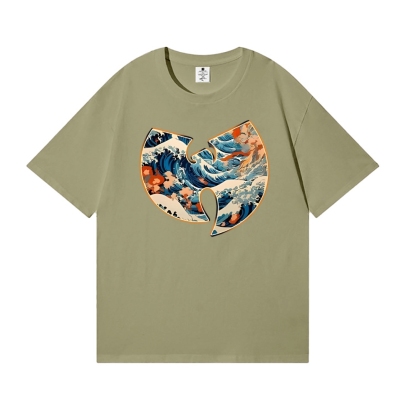 Wu Tang Clan The Great Wave off Kanagawa Japanese Style Classic Tee