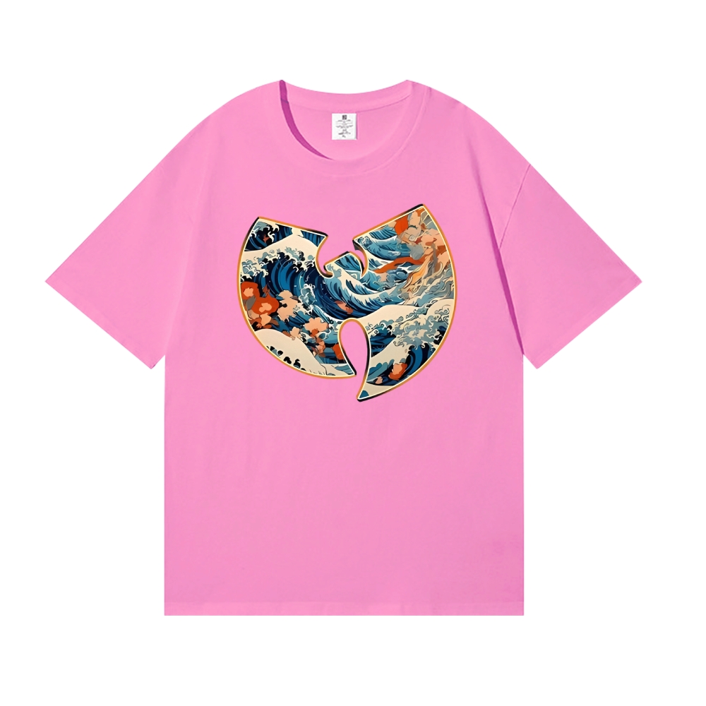 Wu Tang Clan The Great Wave off Kanagawa Japanese Style Classic Tee