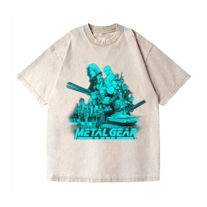Metal Gear Vintage Wash Japanese Design T-Shirt