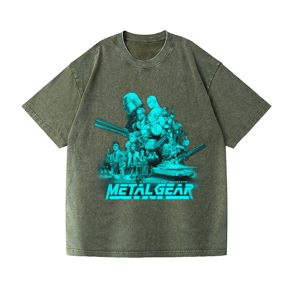 Metal Gear Vintage Wash Japanese Design T-Shirt