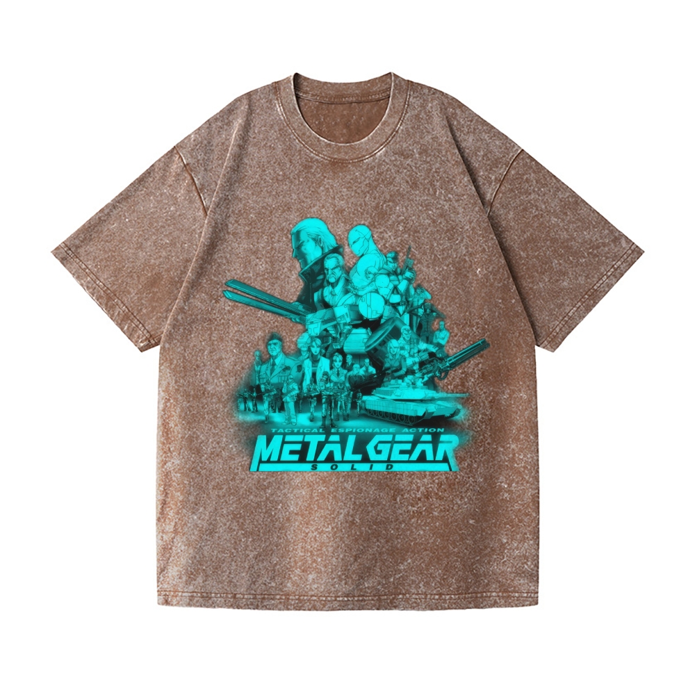 Metal Gear Vintage Wash Japanese Design T-Shirt