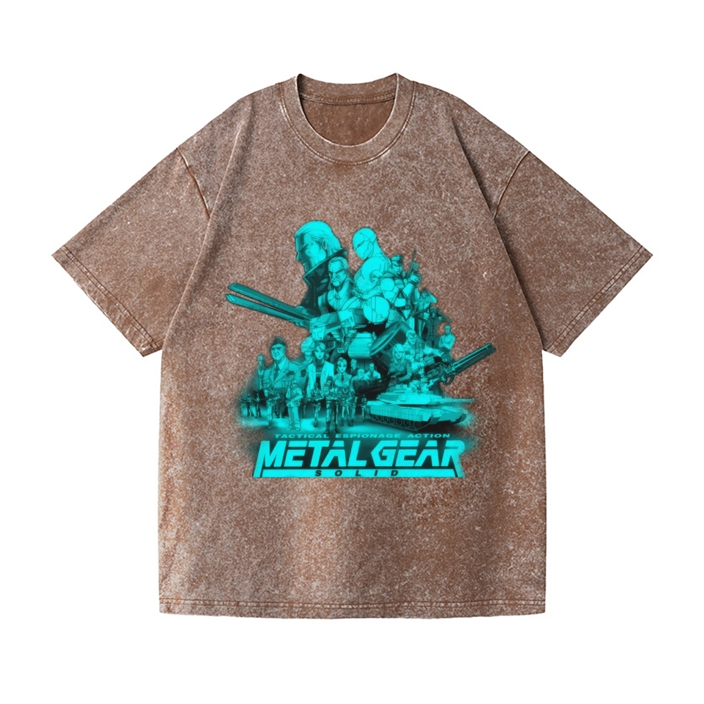 Metal Gear Vintage Wash Japanese Design T-Shirt